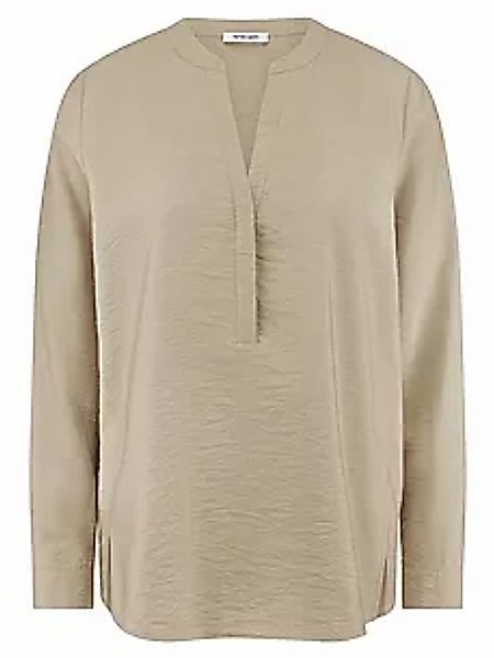 Bluse Rundhals-Ausschnitt Peter Hahn beige günstig online kaufen