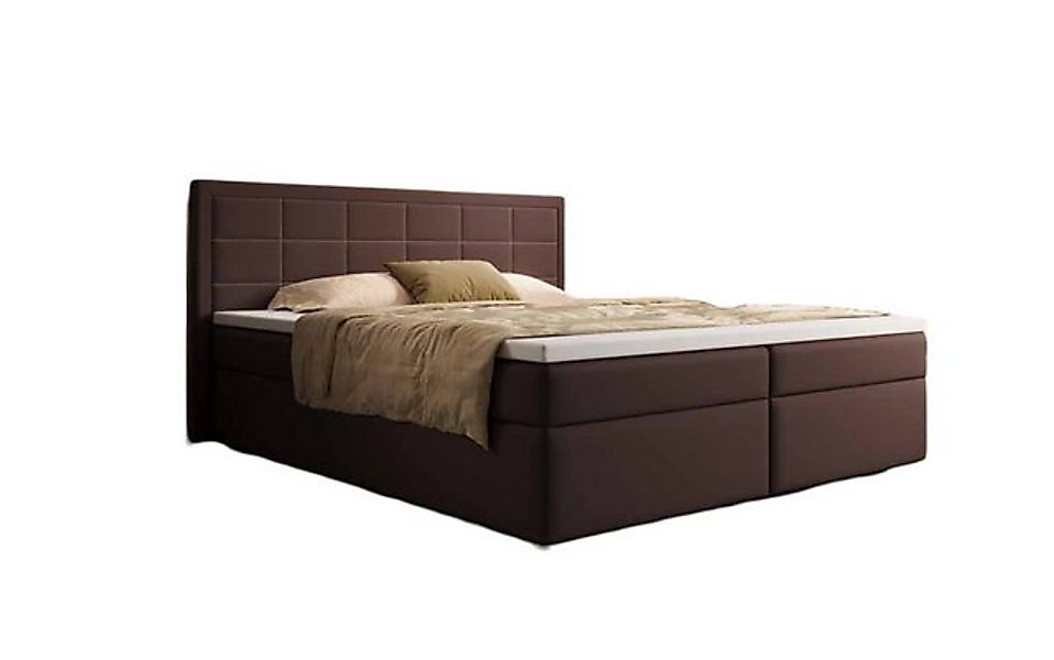 Luxusbetten24 Boxspringbett Athina Kunstleder, mit Stauraum günstig online kaufen