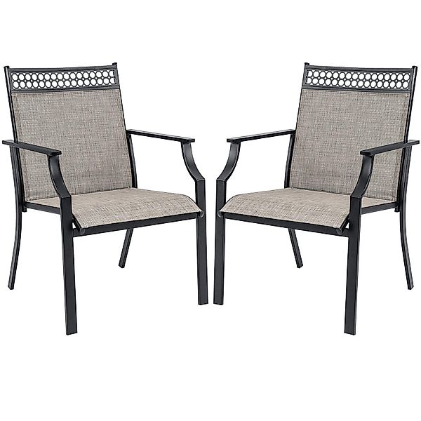 KOMFOTTEU Gartenstuhl (2er Set), Bistrostuhl aus günstig online kaufen