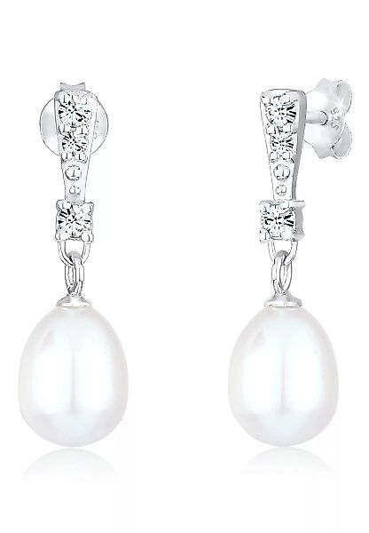 Elli Paar Ohrhänger "Perlen Kristalle Elegant 925 Silber" günstig online kaufen