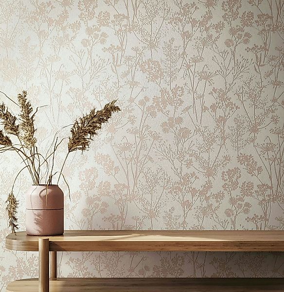 Marburg Vliestapete »Tapete Light Garden« floral geprägt moderne Vliestapet günstig online kaufen