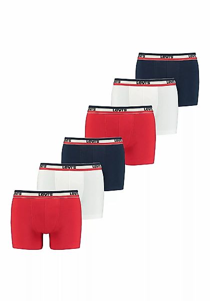 Levis Boxershorts "Boxershort MEN SPRTSWR LOGO BOXER BRIEF 3P 6er Pack" günstig online kaufen