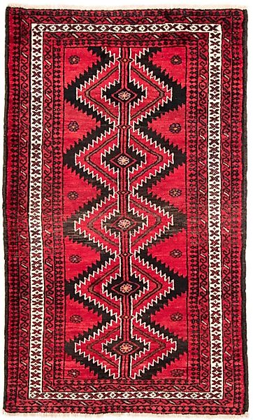 morgenland Wollteppich »Belutsch Medaillon Rosso 203 x 123 cm«, rechteckig, günstig online kaufen