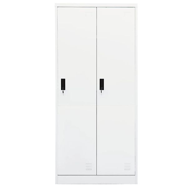 Kleiderschrank Weiß 80x50x180 Cm Stahl günstig online kaufen