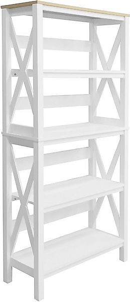 OTTO home Aktenregal Silba, Bücherregal, 4 Fächer, Landhausstil, Höhe 161 c günstig online kaufen