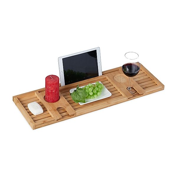 relaxdays Badewannenablage Bambus günstig online kaufen