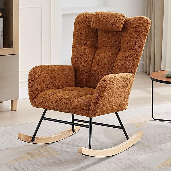 GarveeMore Schaukelstuhl Stillsessel Relaxsessel Schaukelsessel, Mit günstig online kaufen