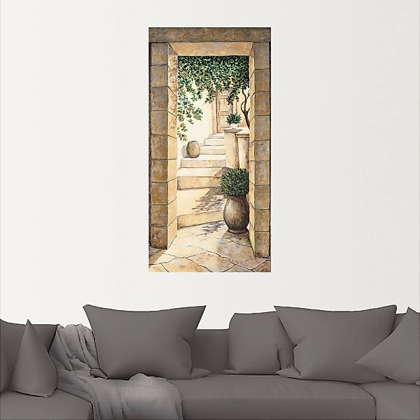 Artland Wandbild "Eingang - Fresco", Fenster & Türen, (1 St.), als Alubild, günstig online kaufen