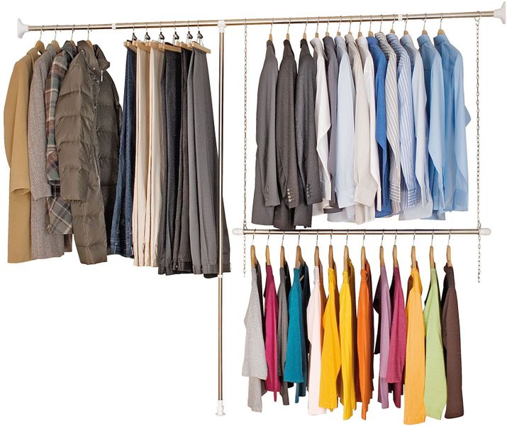WENKO Teleskopregal Garderobe, Set 3-tlg., flexibles günstig online kaufen