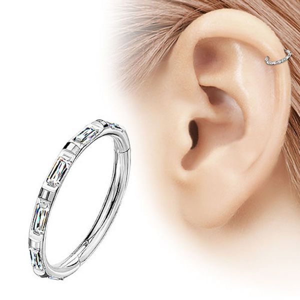 Taffstyle Nasenpiercing Piercing Nase Clicker rechteckige günstig online kaufen