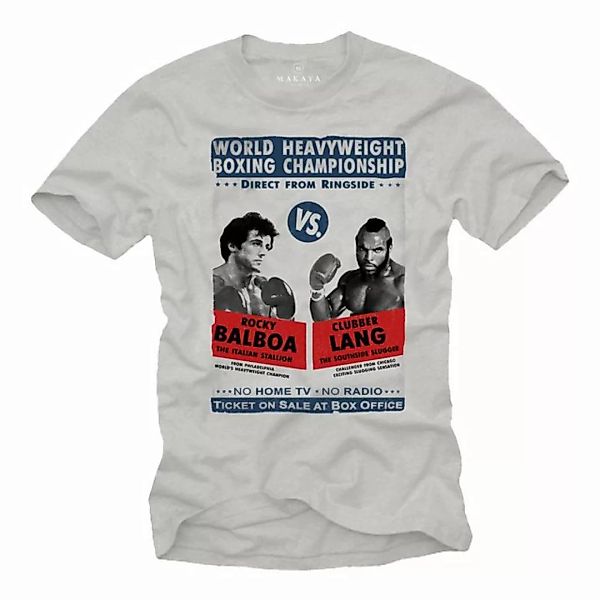 MAKAYA T-Shirt Herren Boxer GYM Motiv Fitness Oberteil Box Sport Männer Ges günstig online kaufen