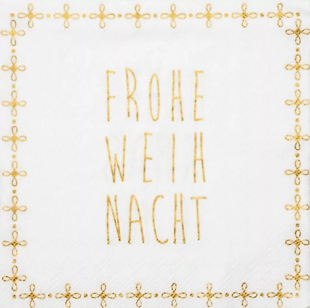 Serviette ''Frohe Weinhnacht'' 33 x 33 cm günstig online kaufen