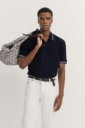 bugatti Poloshirt mit Kontraststreifen und Bruststickerei günstig online kaufen