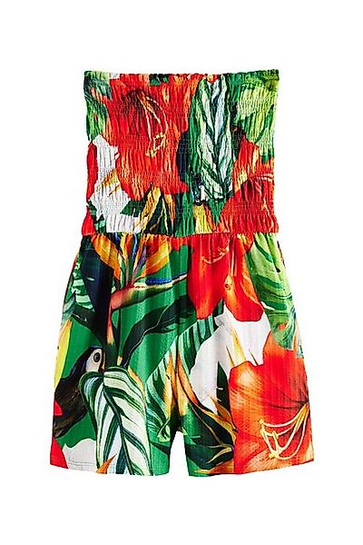 Next Playsuit Trägerloser geraffter Overall aus 100 % Baumwolle (1-tlg) günstig online kaufen