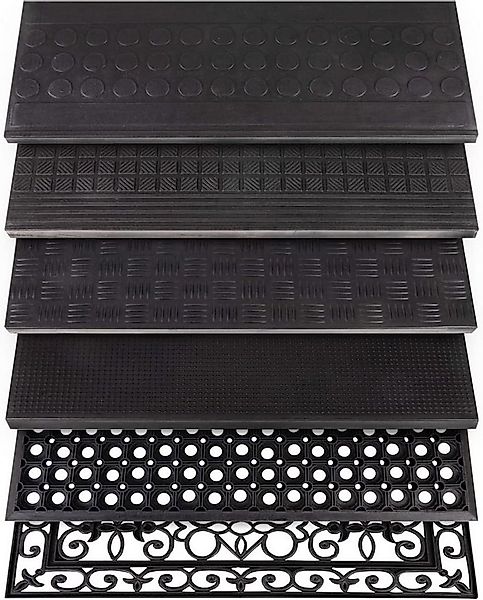 Karat Stufenmatte Stufenmatte aus Gummi, wetterfest & rutschhemmend günstig online kaufen