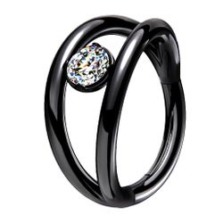 Taffstyle Nasenpiercing Doppel Ring Septum Piercing günstig online kaufen