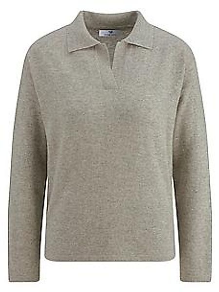 Polo-Pullover Peter Hahn grau günstig online kaufen