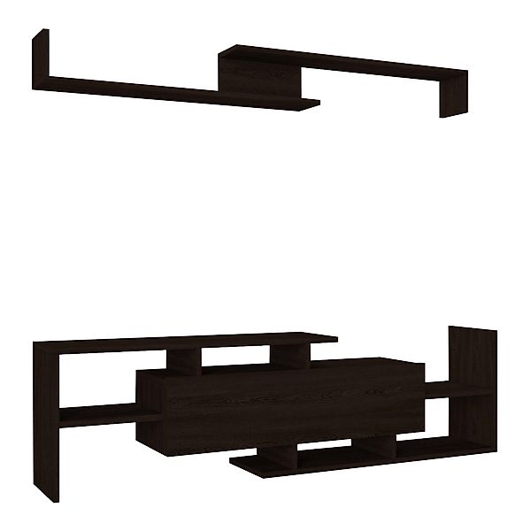 en.casa TV-Schrank »Liksefte« mit Wandregal 154x28x42 günstig online kaufen