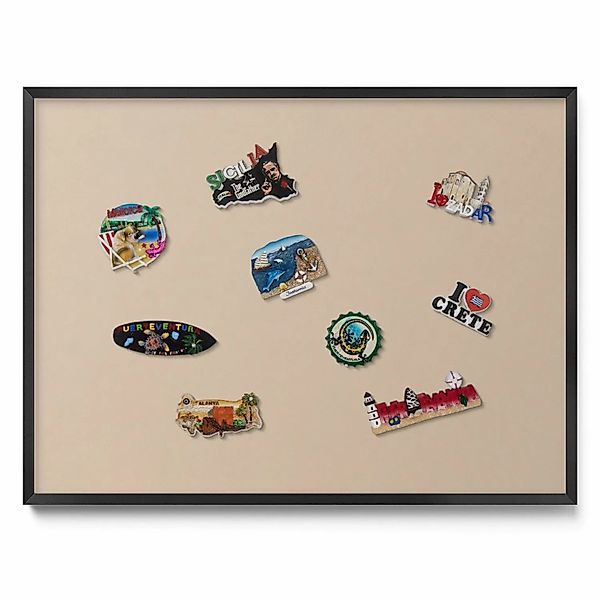 Tulup Magnettafel Magnetpinnwand Metall für Urlaubsmagnete Farbe Beige 80x6 günstig online kaufen