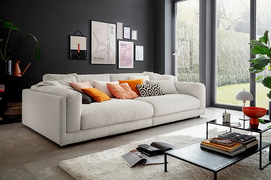 3C Candy Big-Sofa "Karalis mit extra großer Sitztiefe, elegantes Mega Sofa günstig online kaufen