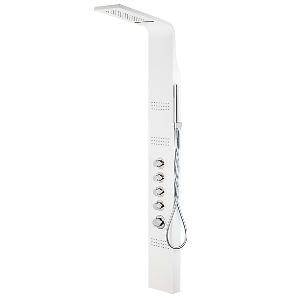 KOLMAN Duscharmatur KASKADA Duschpaneel Thermostatisch Edelstahl günstig online kaufen