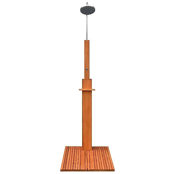 vidaXL Gartendusche, Außendusche Eukalyptusholz und Stahl günstig online kaufen