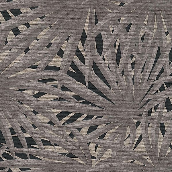 PROFHOME 378612-GU Blumen Tapete Floral Matt Grau Schwarz 0,53 m x 10,05 m günstig online kaufen