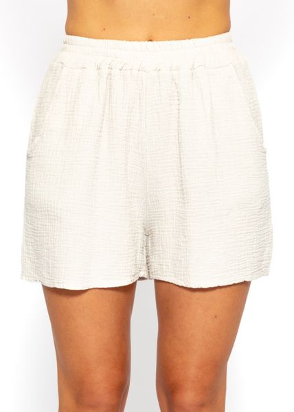 SASSYCLASSY Shorts High-Waist Musselin Shorts Damen günstig online kaufen