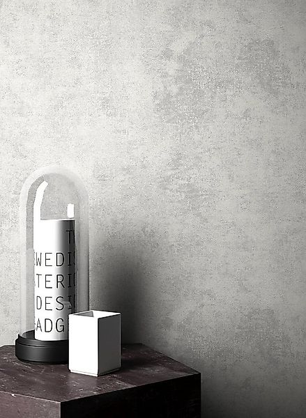 Newroom Vliestapete, Grau Tapete Leicht Glänzend Modern - Uni Einfarbig Sil günstig online kaufen