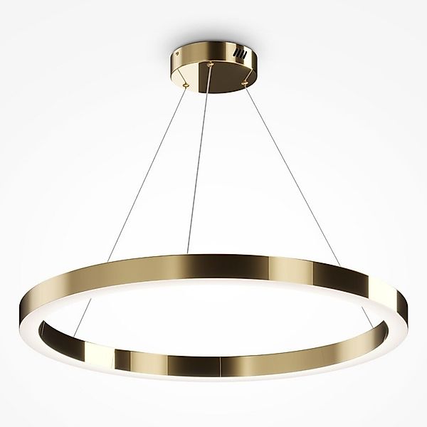 LED Pendelleuchte Saturno in Gold 60W 4200lm 800mm günstig online kaufen