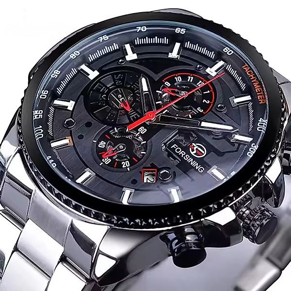 Rötting Design Automatikuhr Herrenuhr Armbanduhr Edelstahl Marke Forsining günstig online kaufen