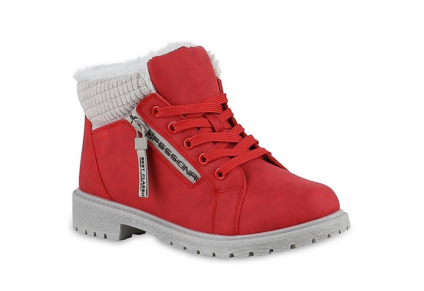 VAN HILL Damen Warm Gefüttert Worker Boots Stiefelette Bequem Prints Schuhe günstig online kaufen