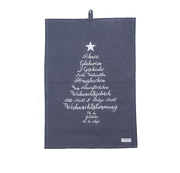Krasilnikoff Geschirrtuch Geschirrtuch Christmas Words Baumwolle 50x70cm La günstig online kaufen