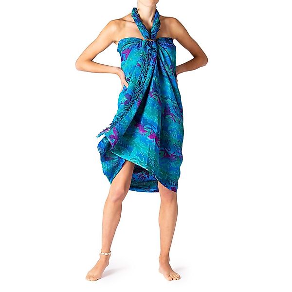 PANASIAM Pareo Sarong Wachsbatik Blautöne aus günstig online kaufen