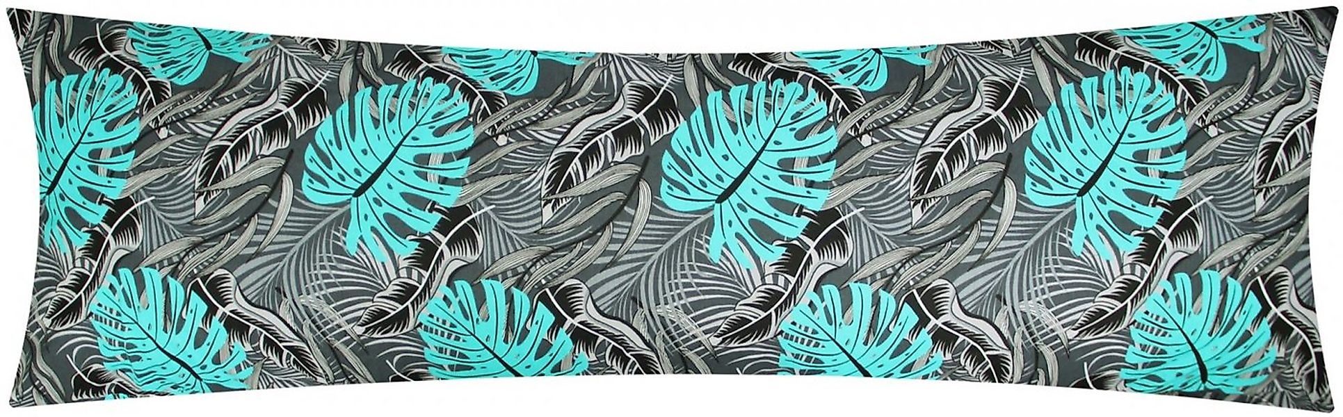 Heubergshop Seitenschläferkissenbezug, (1 Stück), 40x145cm Blätter Grau Sch günstig online kaufen