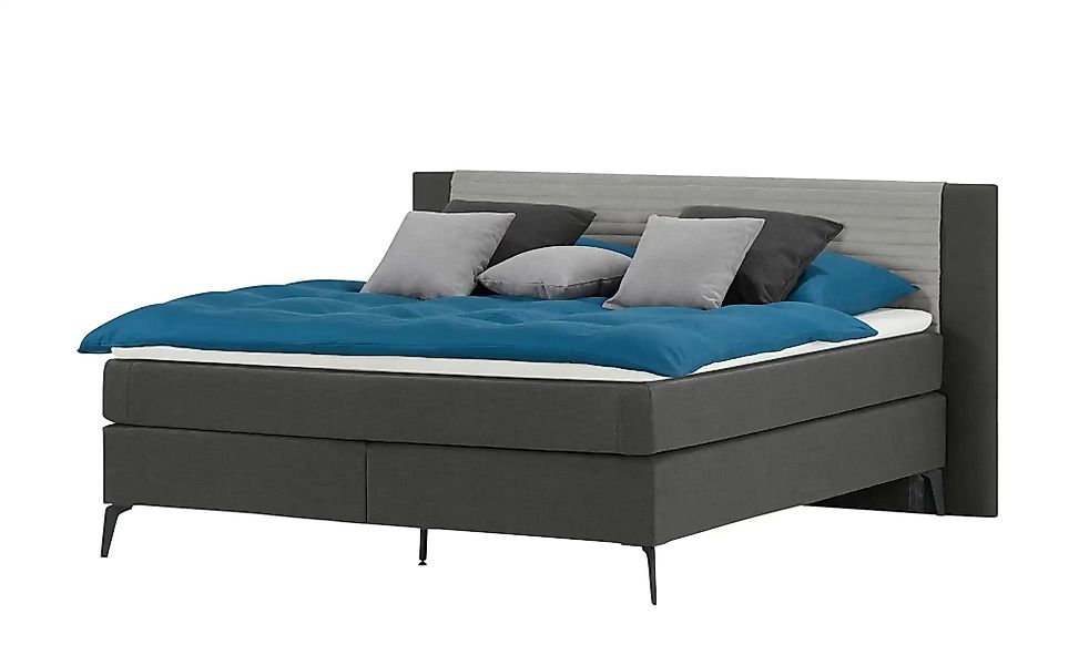 Boxspringbett  Synda ¦ grau ¦ Maße (cm): B: 180 H: 107 Betten > Boxspringbe günstig online kaufen