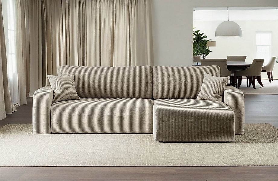Kaiser Möbel Ecksofa mit schlaffunktion und bettkasten, MILANO XL stoff Pos günstig online kaufen