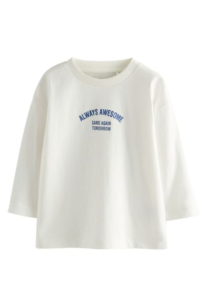 Next Langarmshirt Langarmshirt, Semi unifarben (1-tlg) günstig online kaufen