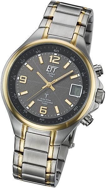 ETT Funkuhr Basic EGS-11036-51M, Armbanduhr, Herrenuhr, Datum, Solar, Edels günstig online kaufen