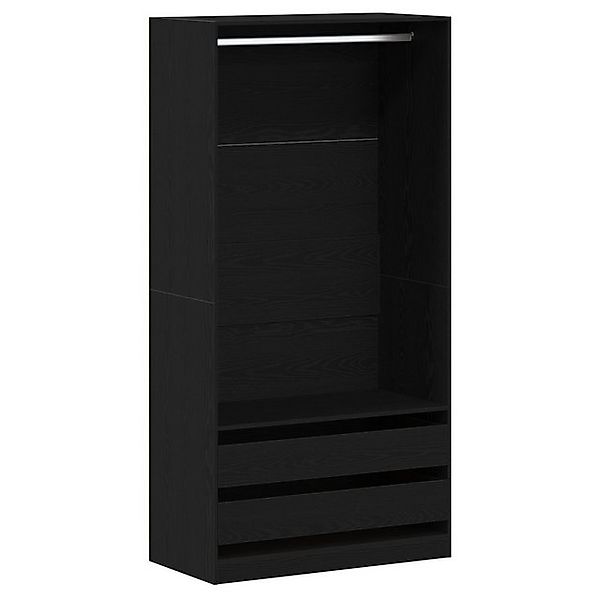 vidaXL Kleiderschrank Kleiderschrank in Schwarz und Eiche, 100x50x200 cm, a günstig online kaufen