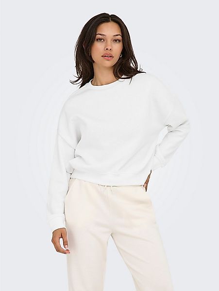ONLY Sweatshirt ONLSWEAT L/S CREW OVERSIZE SWT Baumwollmischung, loose fit, günstig online kaufen