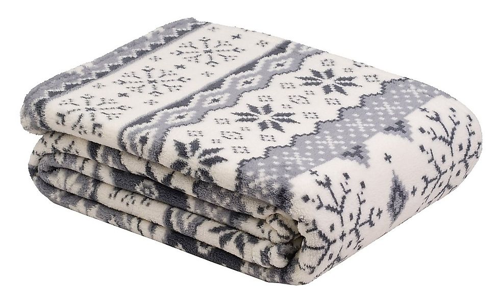 Wohndecke NORDIC, Wohndecke, Silbergrau, 150 x 200 cm, Gözze günstig online kaufen