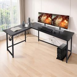 TLGREEN Computertisch Gaming Tisch L-Form Schreibtisch, günstig online kaufen