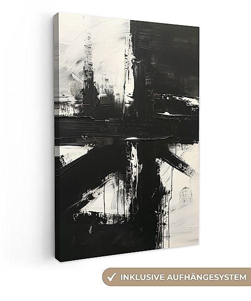 OneMillionCanvasses® Leinwandbild Modern - Schwarz und günstig online kaufen