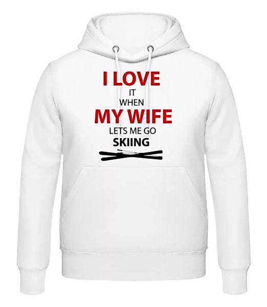 I Love Wife And Skiing · Männer Hoodie günstig online kaufen