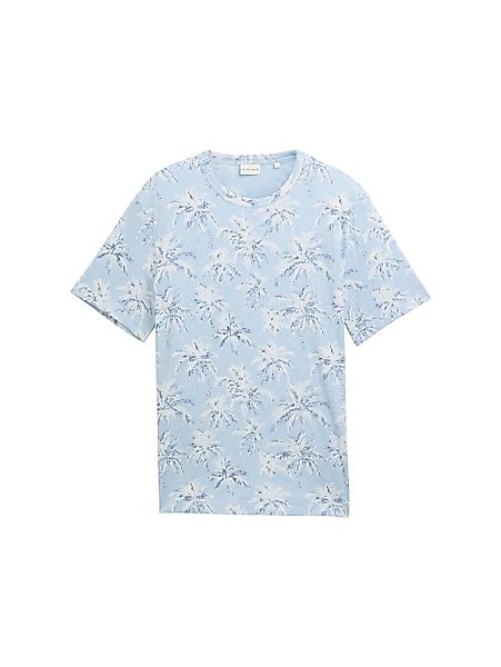 TOM TAILOR T-Shirt mit All-Over Palmen günstig online kaufen