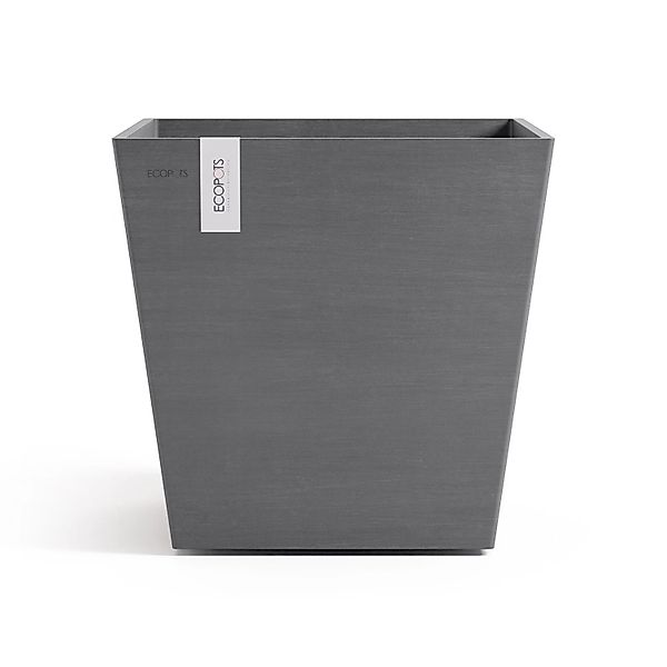 Ecopots Pflanztopf Rotterdam Grau 45,4 cm x 44 cm günstig online kaufen