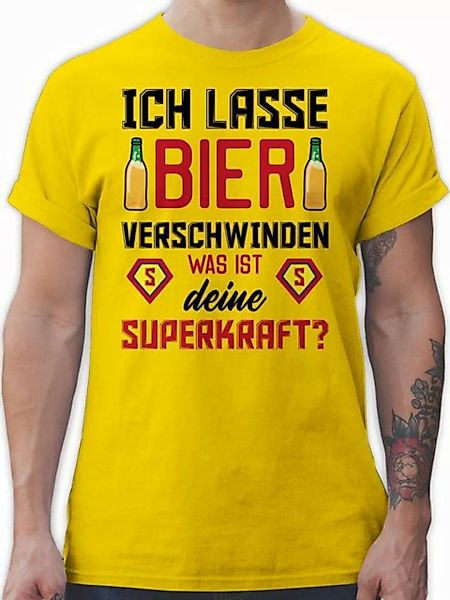 Shirtracer T-Shirt Ich lasse Bier verschwinden was ist deine Superkraft Par günstig online kaufen