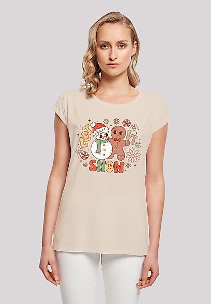 F4NT4STIC T-Shirt "Let It Snow Weihnachten Gingerbread", Premium Qualität, günstig online kaufen