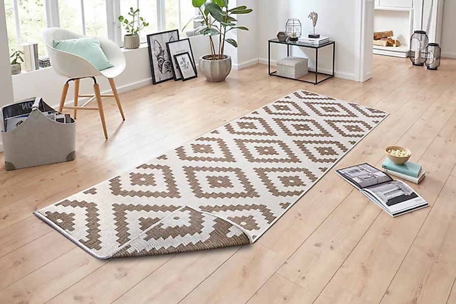 NORTHRUGS Teppich »Malta Wendeteppich«, rechteckig, 5 mm Höhe, In-& Outdoor günstig online kaufen